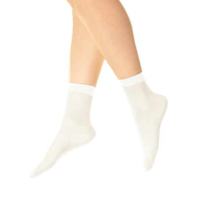 Angelina Nylon Ankle Hosiery 40D Sheer (6-Pairs), #320