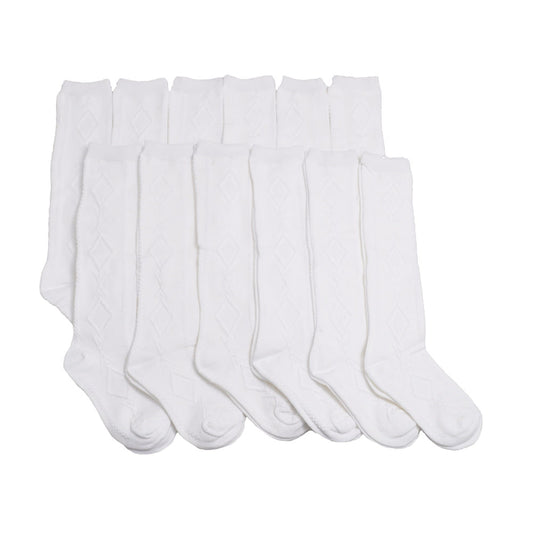 Angelina Classic Uniform Knee-High School Socks (12-Pairs), #3102