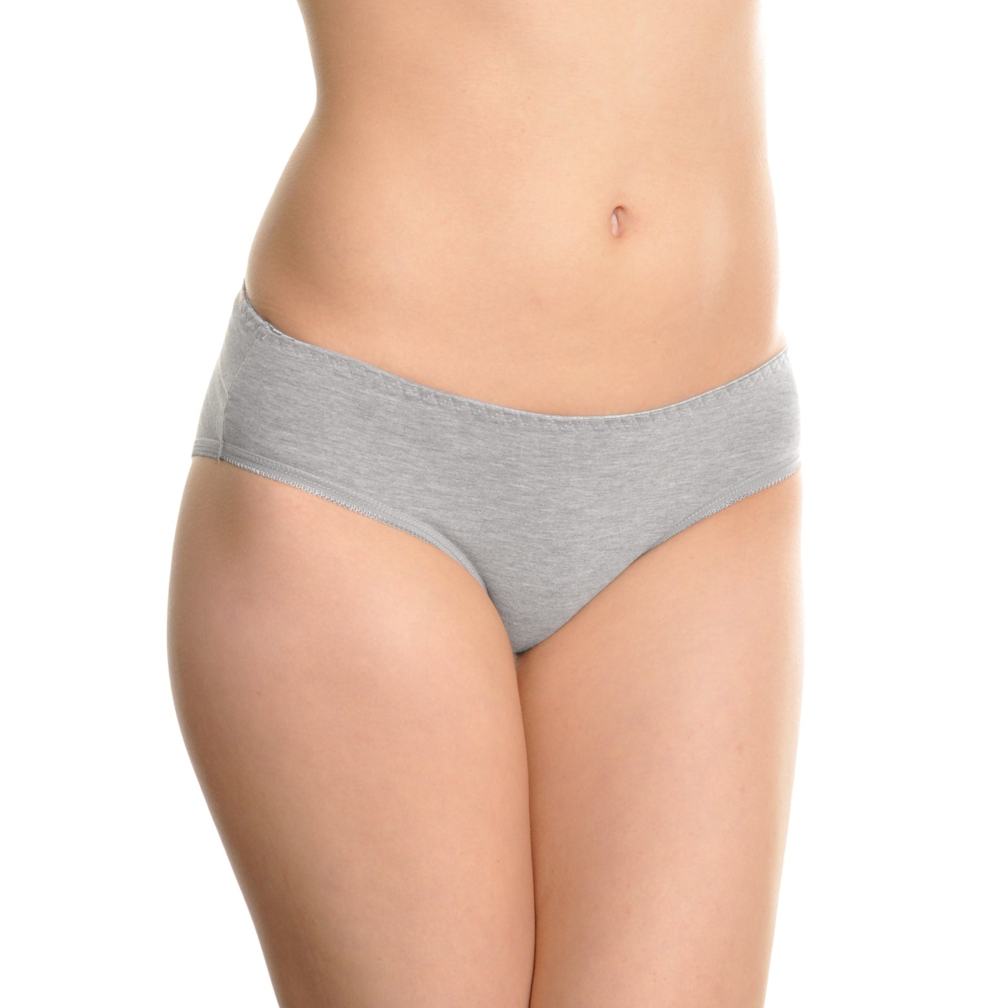 Angelina Cotton Bikini Panties with Ruched Center Back (12-Pack), #G6085