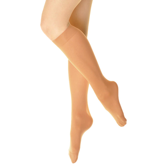Angelina Sheer Support Nylon Spandex Knee-High Stockings (6-Pairs)
