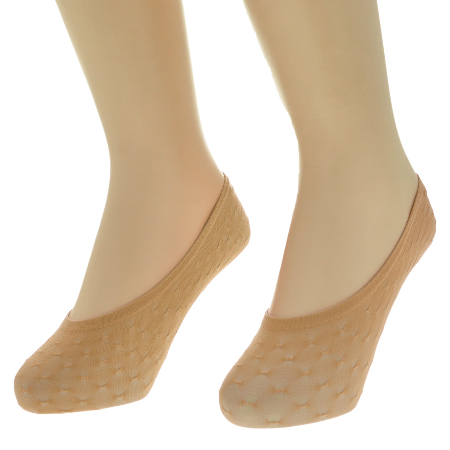 Angelina No-Show Liner Sock with Diamond Knit Design (12-Pairs), #SK111