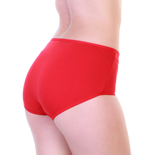 Angelina Cotton Mid-Rise Briefs Panties with Front Stitch Detail (12-Pack), #G6761