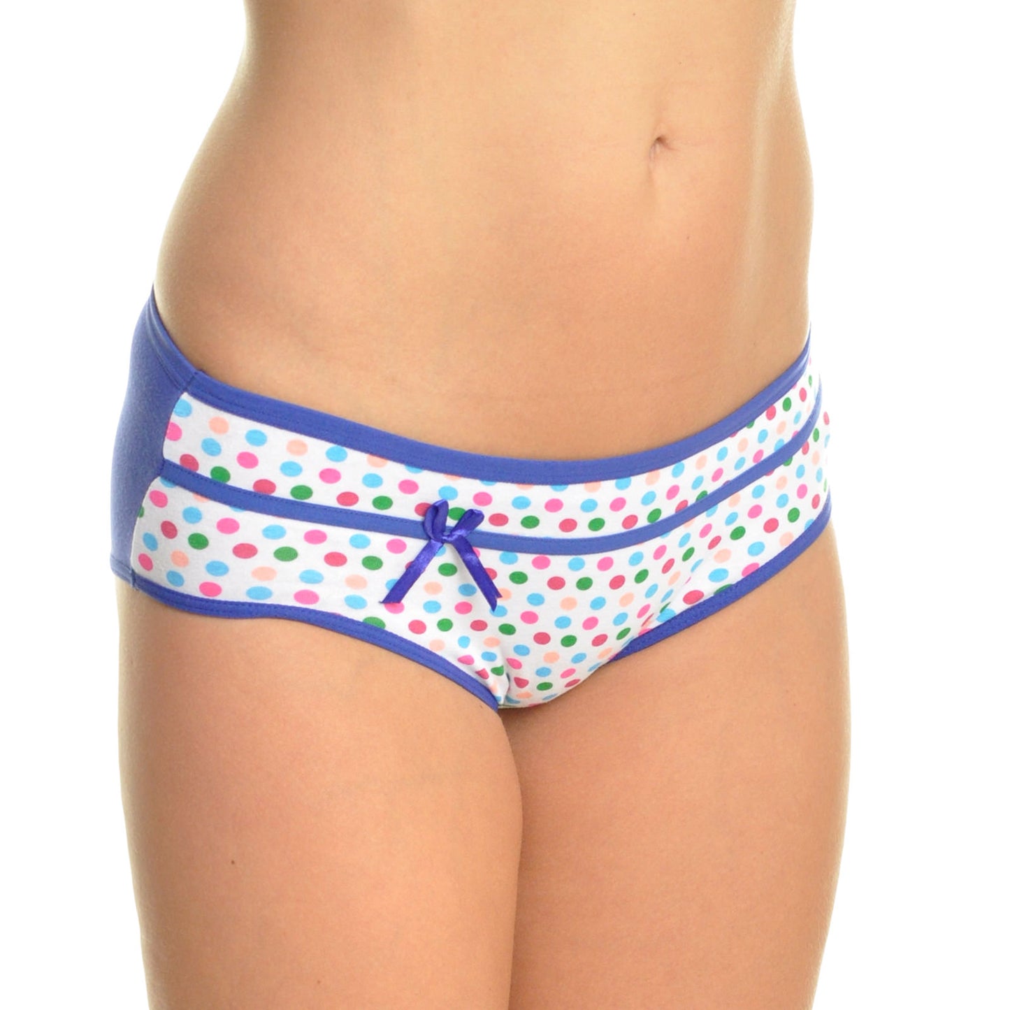 Angelina Polka Dot Cotton Hiphuggers (12-Pack), #G6032