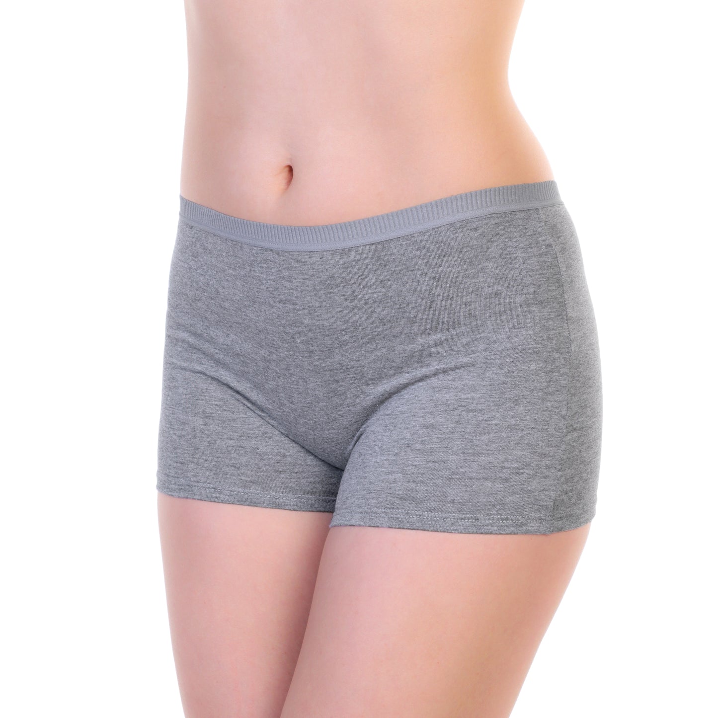 Angelina Cotton Boxer Panties with Elastic Waistband (12-Pack), #G6318