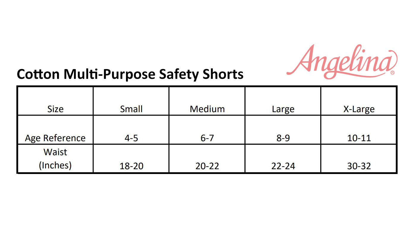 Angelina Girls Cotton Safety Boxer Short Panties (6 or 12 Pack), #KG6705