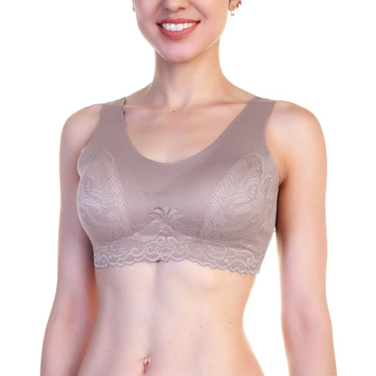 Angelina Wire-free Microfiber Laser Cut Bra (6-Pack), #B831