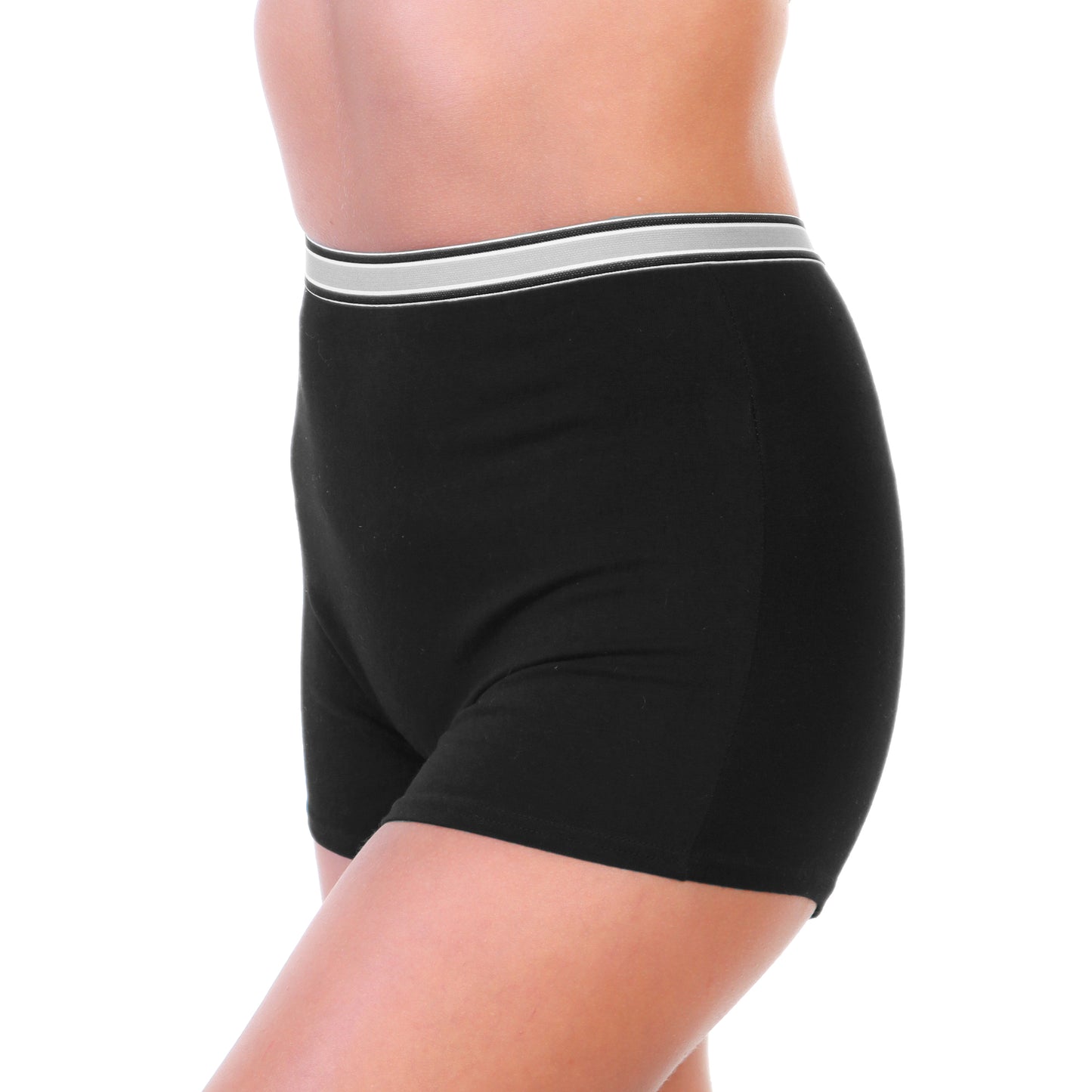 Angelina Cotton Boyshort Panties with Elastic Waistband (12-Pack), #G6642