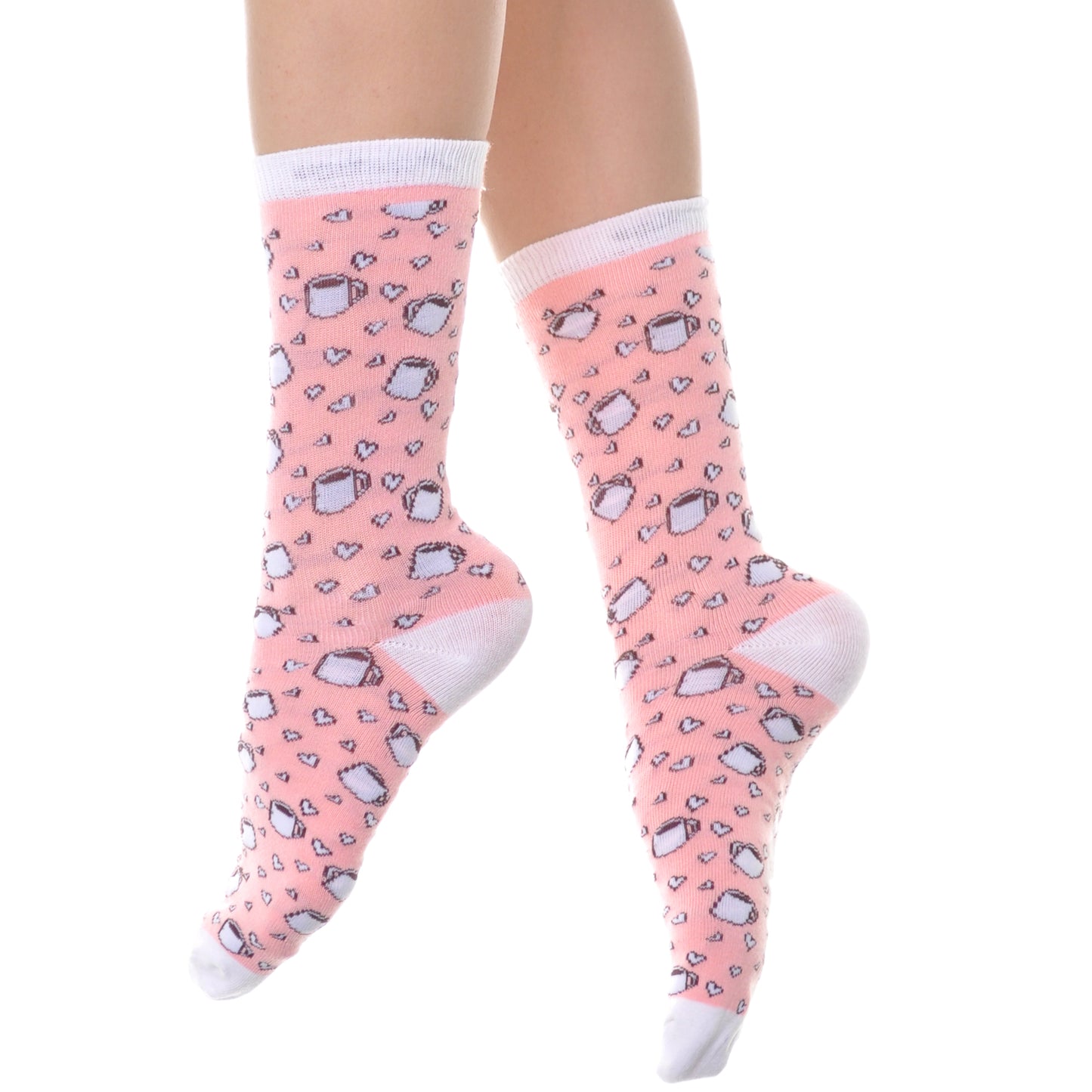 Angelina Novelty Foodie Crew Socks (6-Pairs), #2554