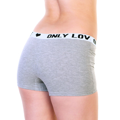 Angelina Cotton Bike Short Panties with Only Love Elastic Waistband (12-Pack), #G6515
