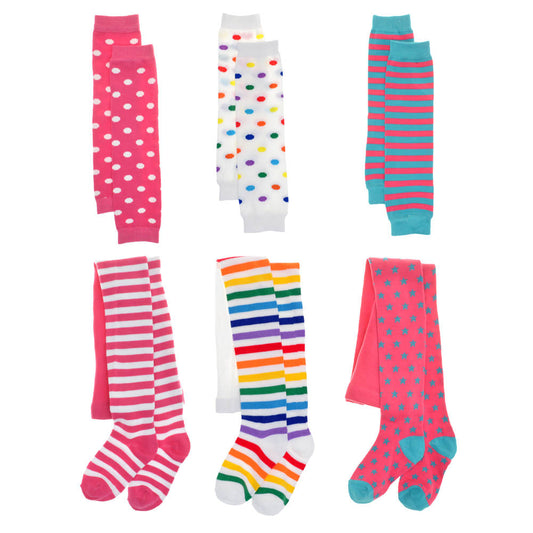 Angelina Girls' Winter Tights and Arm/Leg Warmers (12-Pack)