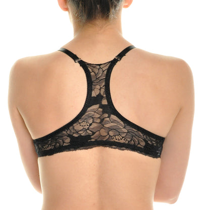 Angelina Lace Racerback Front-Closing Demi-Cup Padded Bras (6-Pack), #B763