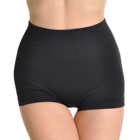 Angelina Women's Seamless Boxers with High Waist Control Top (6 or 12 Pack), #SE325