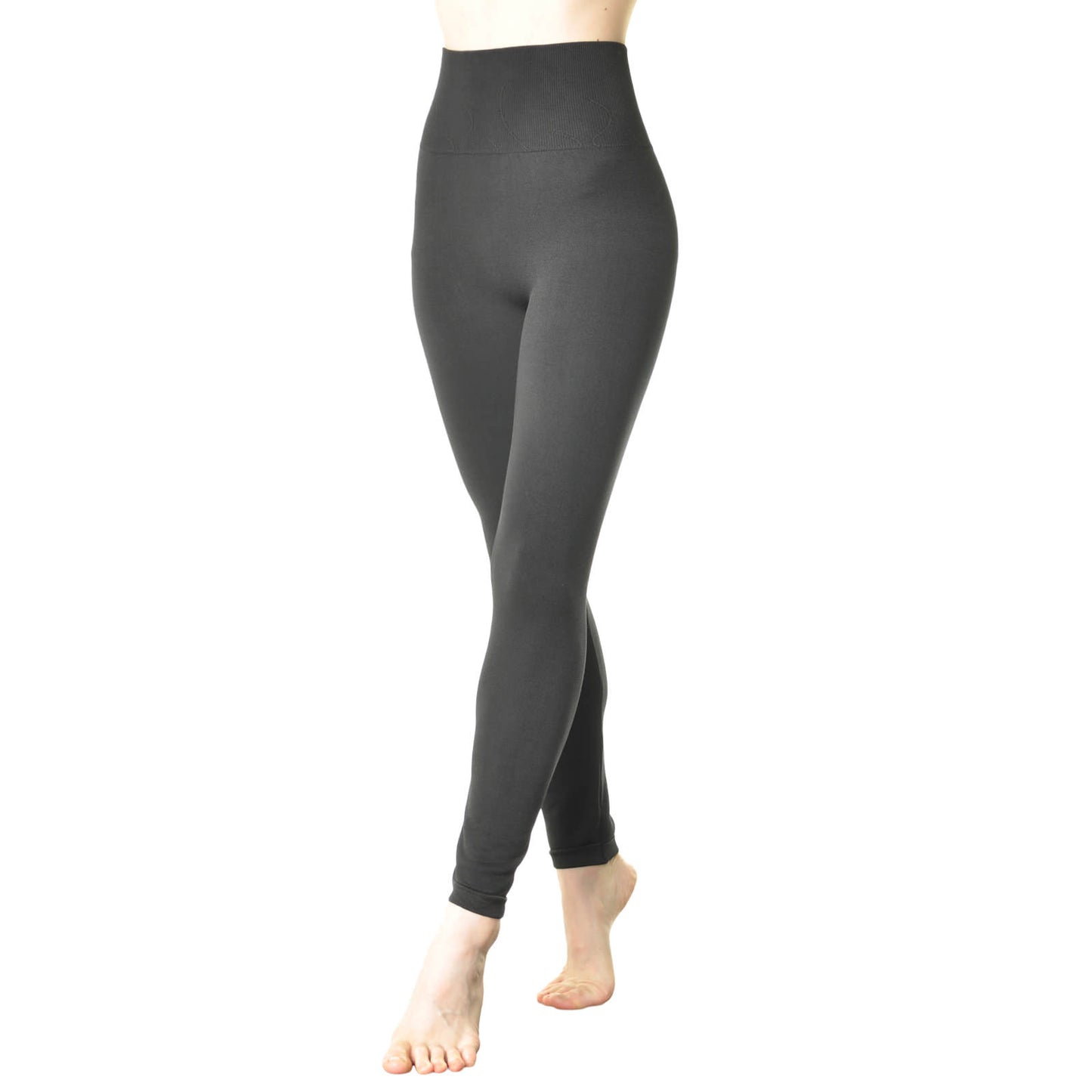Angelina High Waist French Terry Leggings with Shaping Control (12-Pack)